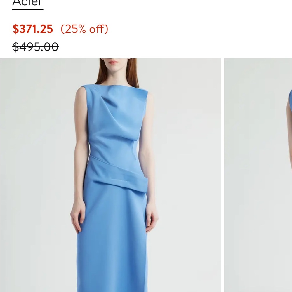Nordstrom Sky Blue Midi Dress